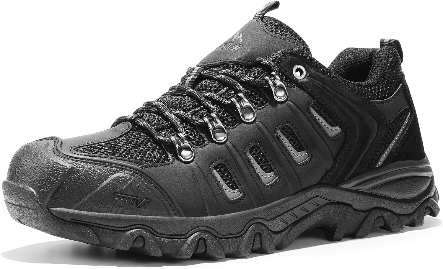 NORTIV 8 Men's Waterproof Hiking Shoes Leather