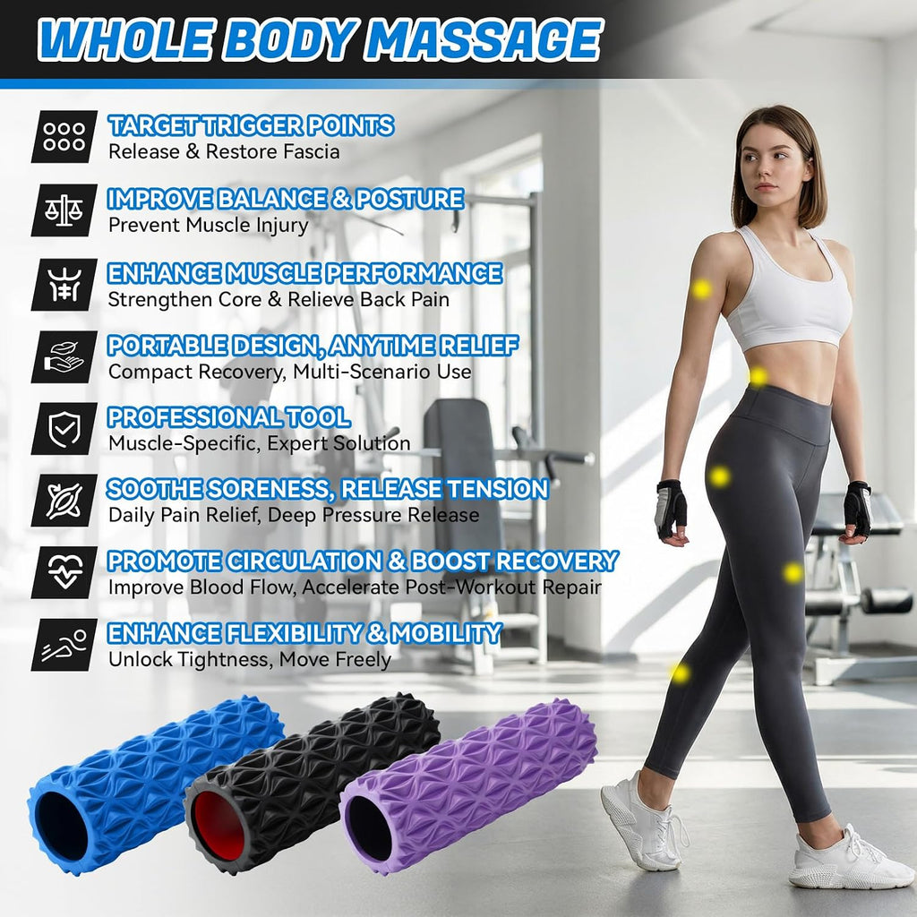 Foam Roller for Deep Tissue Massager High Density Massage Roller