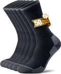 RUIXUE Merino Wool Hiking Socks for Men Women, OEKO-TEX & GRS Certified, Seamless Toe, Terry Cushioned -3 Pairs