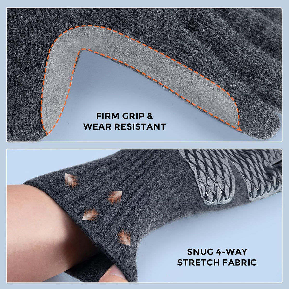 KastKing Bully Wooly Full-Finger Fishing Gloves for Men and Women