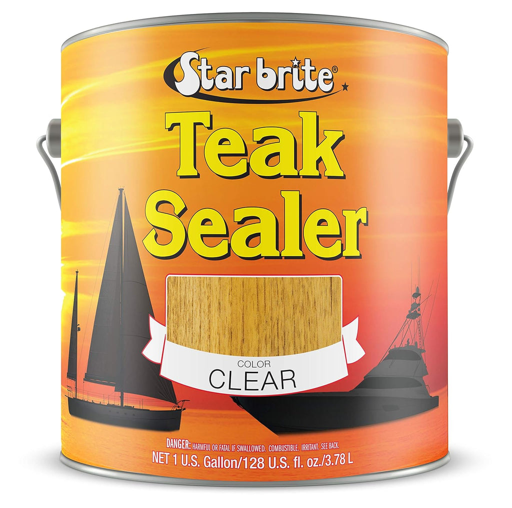 STAR BRITE Teak Sealer - No Drip, No Splash Formula - One-Coat, Durable Protection for All Fine Woods - Perfect for Outdoor Furniture & Marine Use - Classic Teak 16 OZ (088016)
