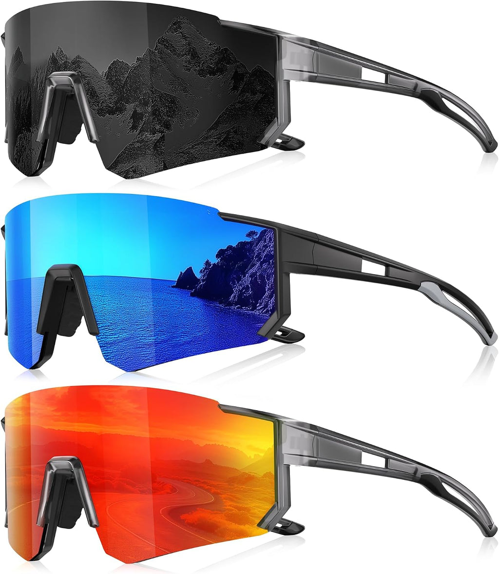 Sports Polarized Sunglasses Men Women for Running Baseball Hiking