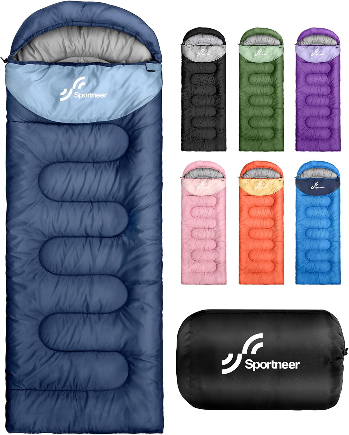 Sportneer Sleeping Bag for Adults Kid Waterproof lightweight Camping Hiking