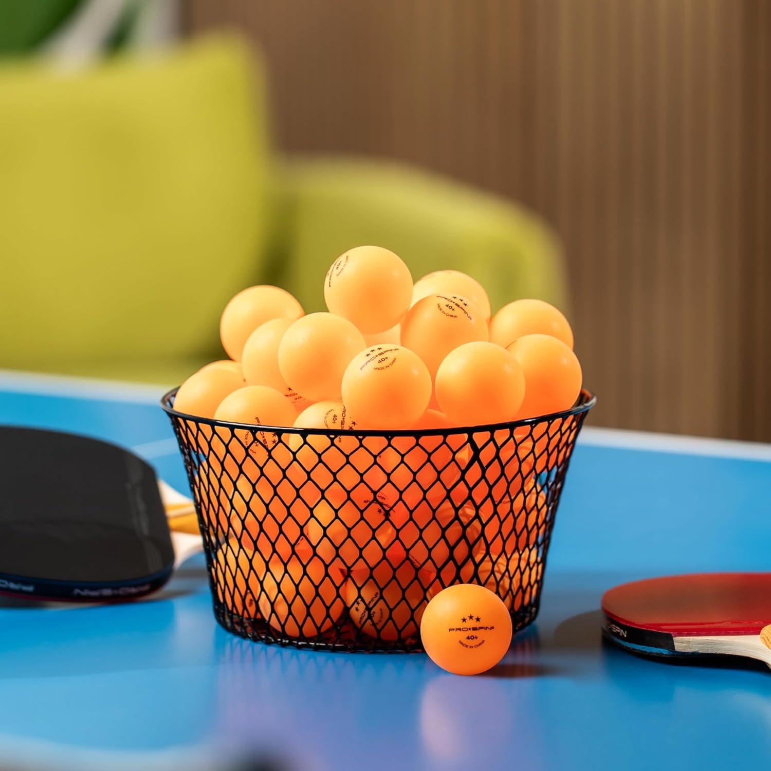 PRO-SPIN Ping Pong Balls - 3-Star Premium Orange Table Tennis Balls | High-Performance 40+ ABS Professional Quality | Ultimate Durability for Indoor & Outdoor Ping Pong Tables