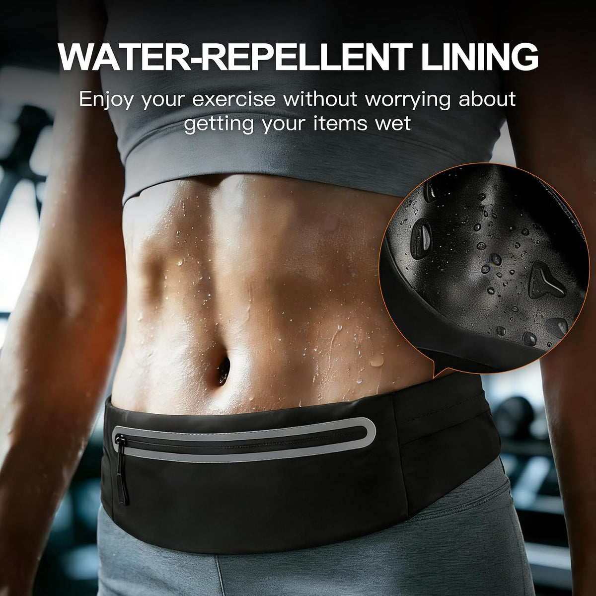 Slim Running Belt for Women Men,Phone Holder Waist Pack,Runners Fanny Pack