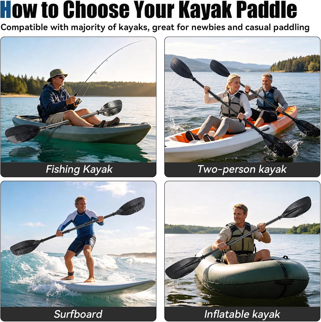 Kayak Paddle for Adults,60 to 90in Paddle Board Paddles Telescopic