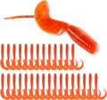 Curly Style Tail Worms Fishing Lures – Realistic Wavy Tail Soft Bait Grub Swimbaits for Saltwater & Freshwater Fishing, Available in 4 Inch & 6 Inch, Perfect for Bass, Trout, Crappie, & More