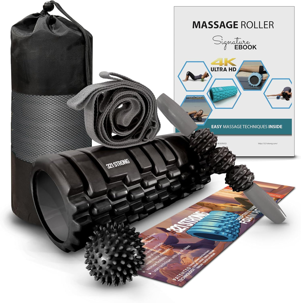 321 STRONG 5-in-1 Massage Set, Complete Mobility Kit for Workout Recovery