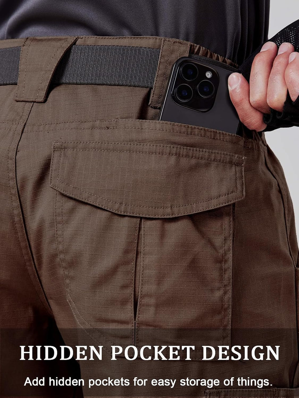 CNBQDD Mens Work Pants Cargo Tactical Construction for Men Ripstop Waterproof Lightweight Outdoor Hiking with Pockets