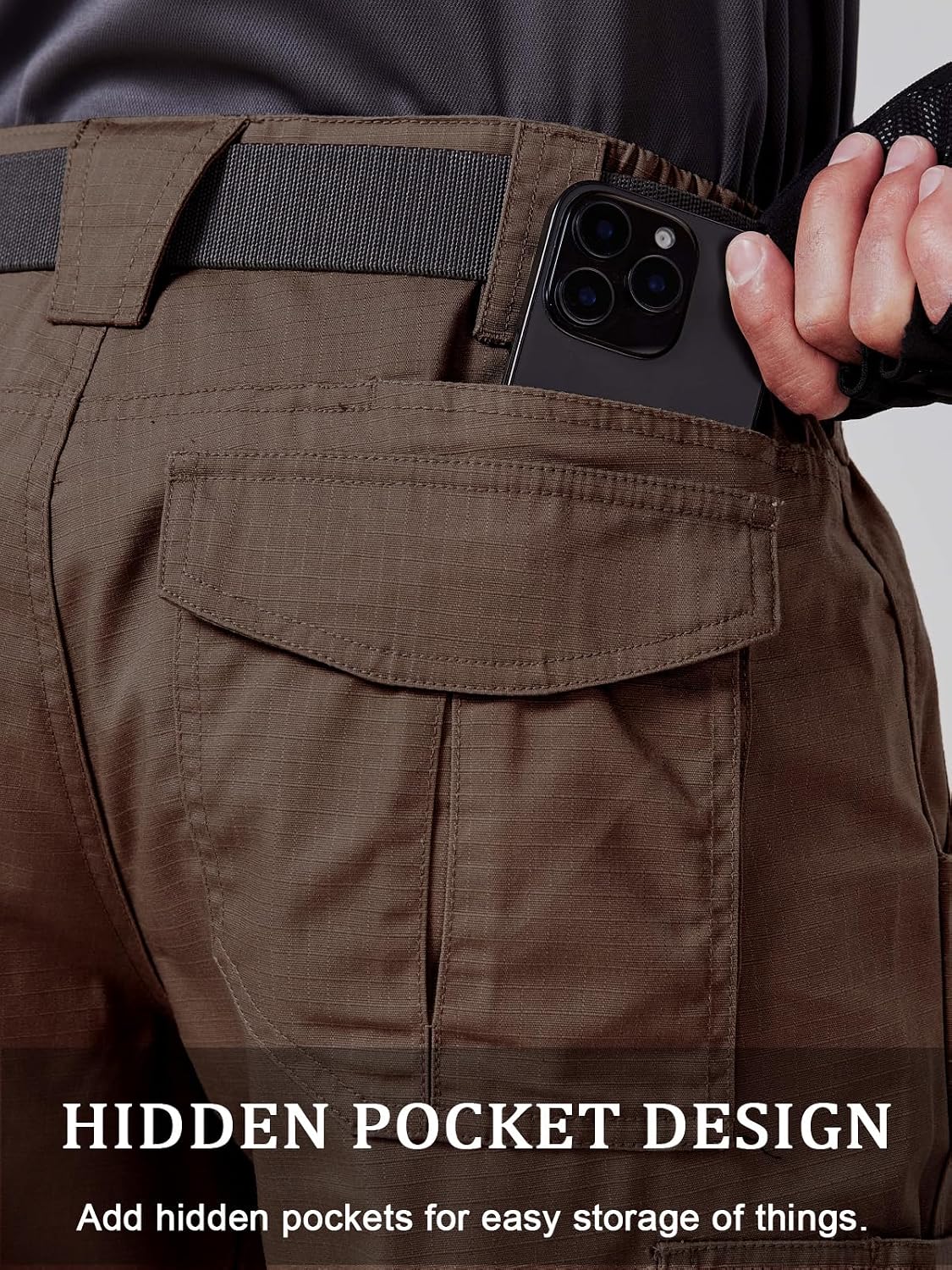 CNBQDD Mens Work Pants Cargo Tactical Construction for Men Ripstop Waterproof Lightweight Outdoor Hiking with Pockets