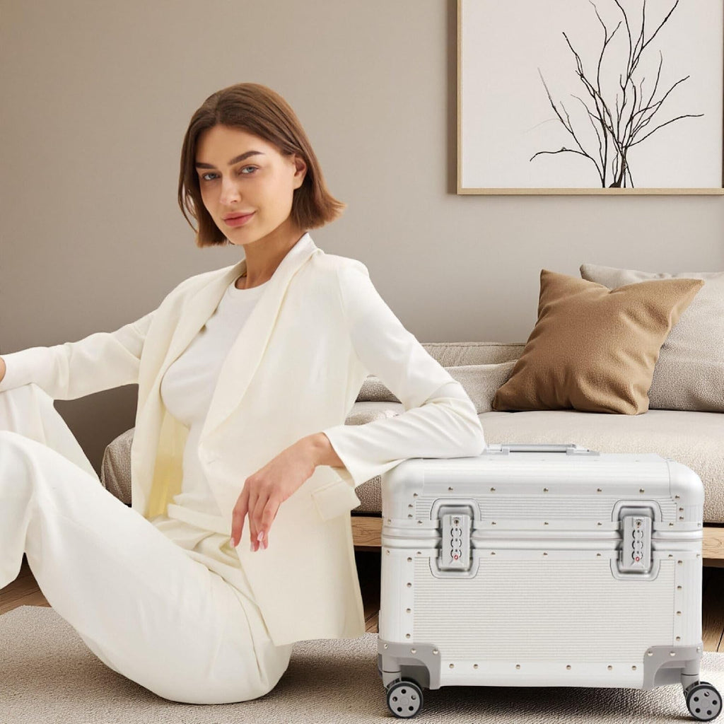 Full Aluminum Carry-On Luggage, Pilot Case