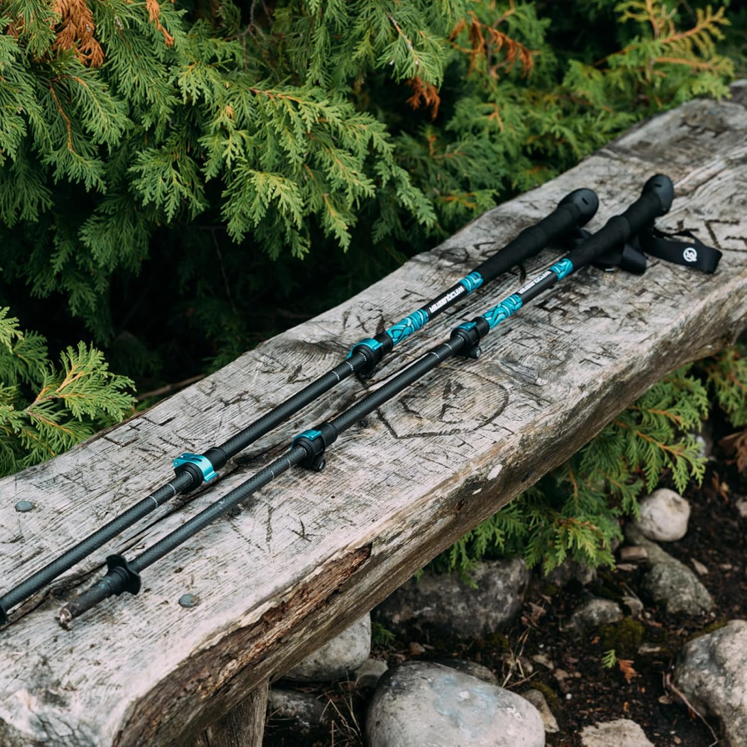 Strider X Carbon Fiber Trekking Poles Adjustable Hiking Poles