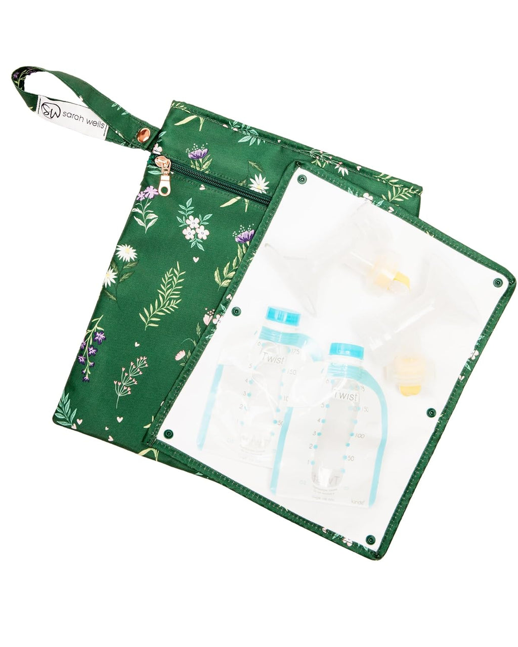 Sarah Wells Pumparoo Wet/Dry Bag with Staging Mat (Olive You)