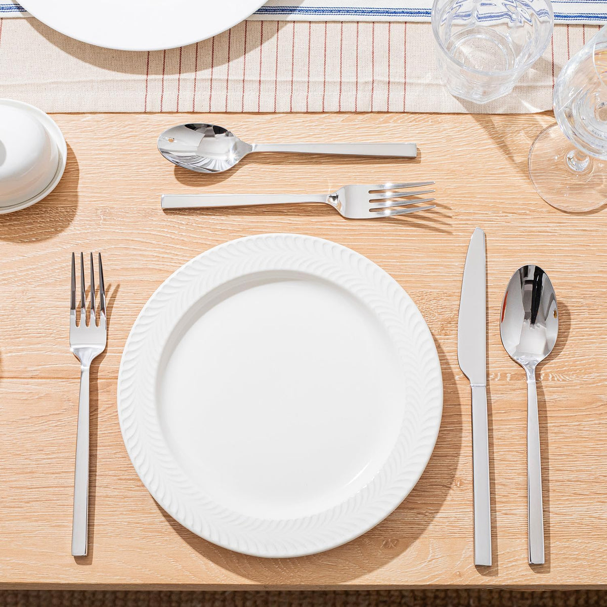 Silverware Set for 8, 40 Piece Flatware Set, Stainless Steel