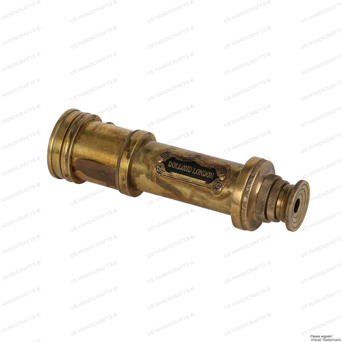 Antique Style Marine Sailor Dollond London Spyglass | 16" Brass Telescope with High-Resolution Optics, Vintage Maritime Collectible, Nautical Decor, Gift for Sailors by Commando Antique
