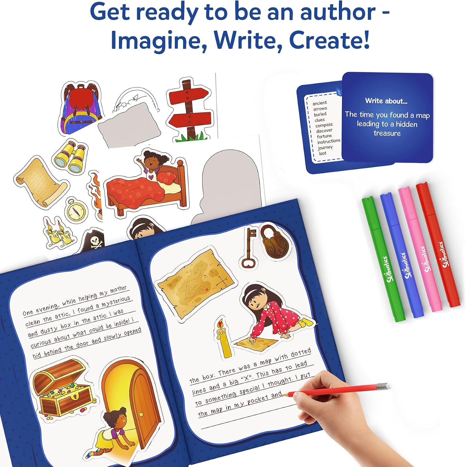 Skillmatics Storybook Art Kit – Adventures, Writing Activity, Gift for Kids