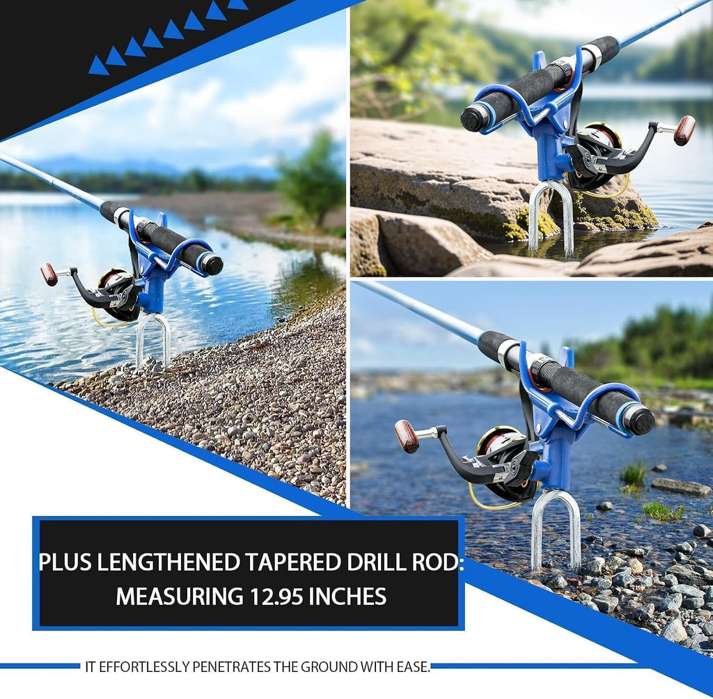 DZrudun Fishing Rod Holder for Ground,Fishing Pole Holders for Ground 2/4PC