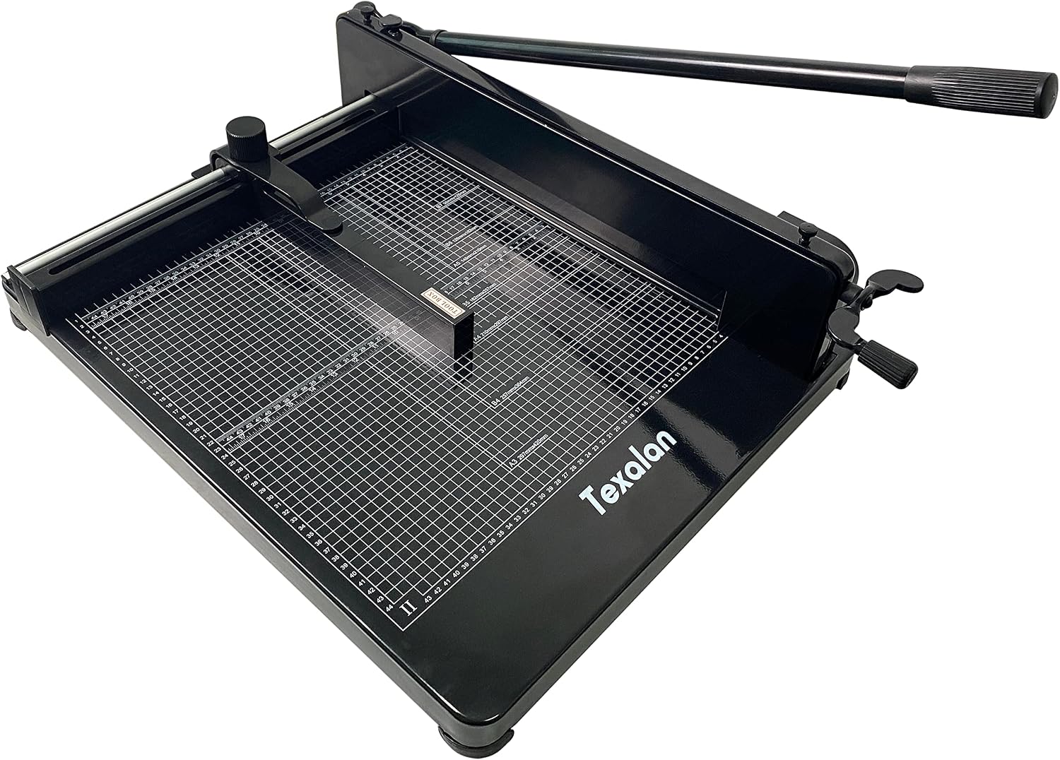 TEXALAN(R) Heavy Duty Guillotine Paper Cutter Black 400 Sheets Stack Paper Trimmer (A3-17'' Paper Cutter)