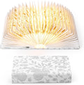 Book Lover Gift, Folding Book Lamp Decor, Portable Print Book Light