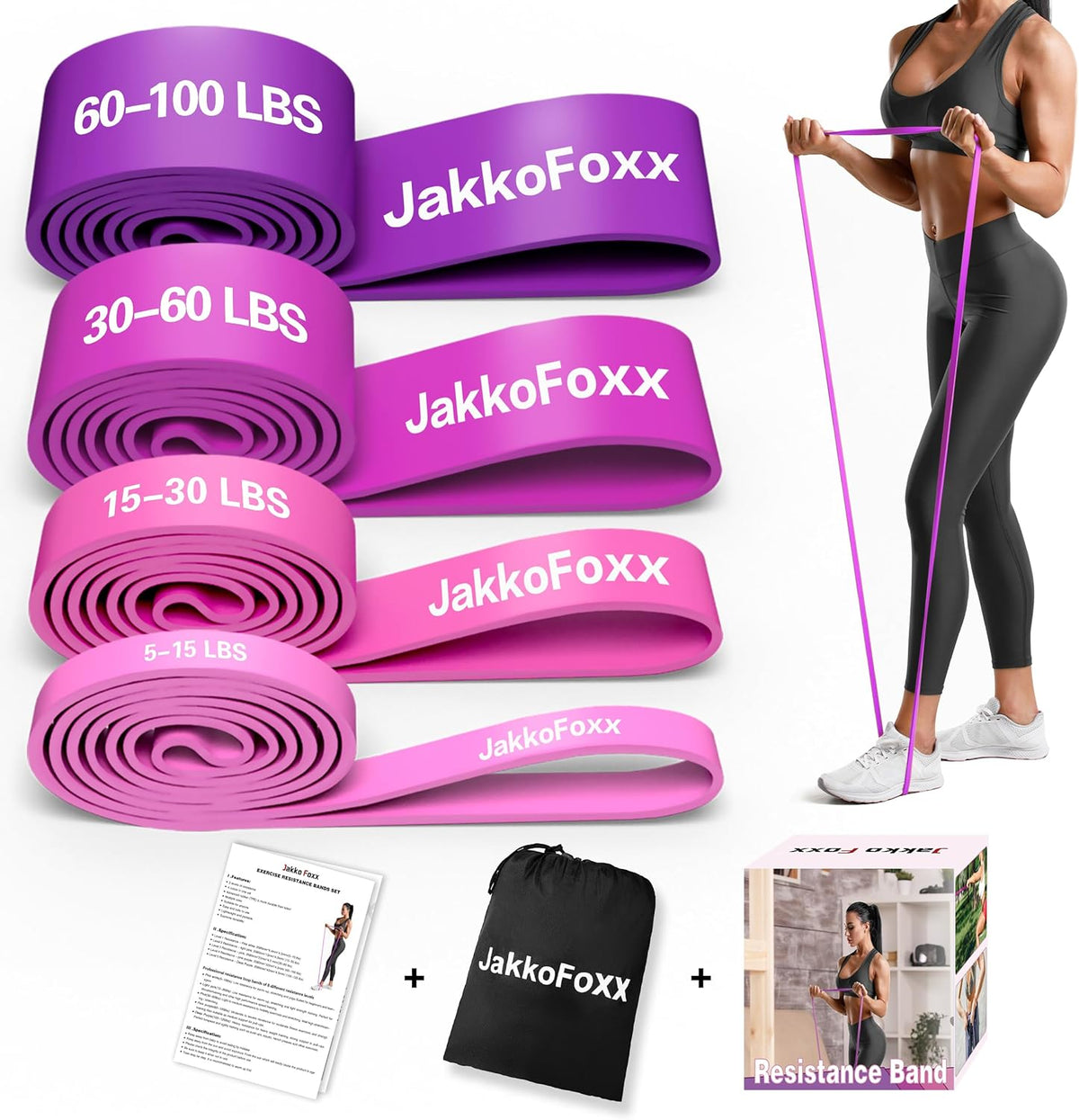 Resistance Bands,Pull Up Bands,Stretching Assist Bands Set for Men & WomenPortable Exercise, Muscle Training,Physical Therapy,Exercise Workout Bands for Working Out