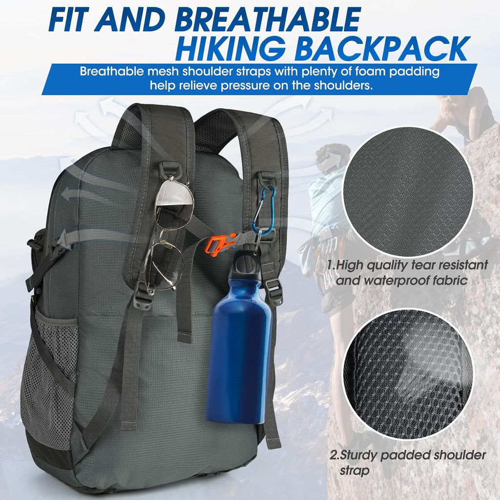 IGOLUMON Hiking Backpack 40L Packable Lightweight Camping Daypack Men Women