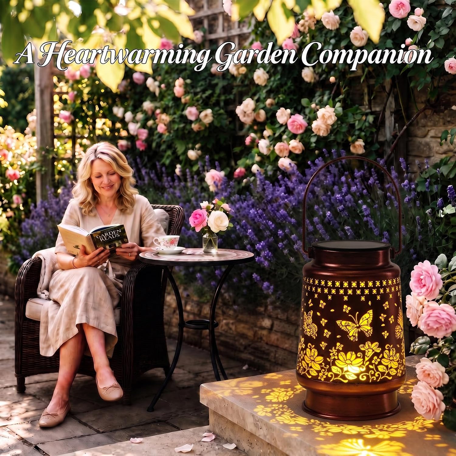 Homemory Gifts for Women, Solar Butterfly Lanterns Outdoor Lights