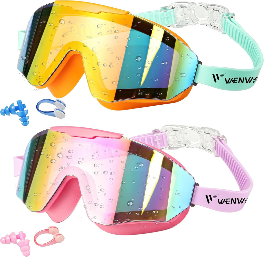 Kids Swim Goggles 2 Pack for Suitable for Children aged 8 and Adults of Both Genders Adults swim goggles