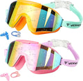 Kids Swim Goggles 2 Pack for Suitable for Children aged 8 and Adults of Both Genders Adults swim goggles