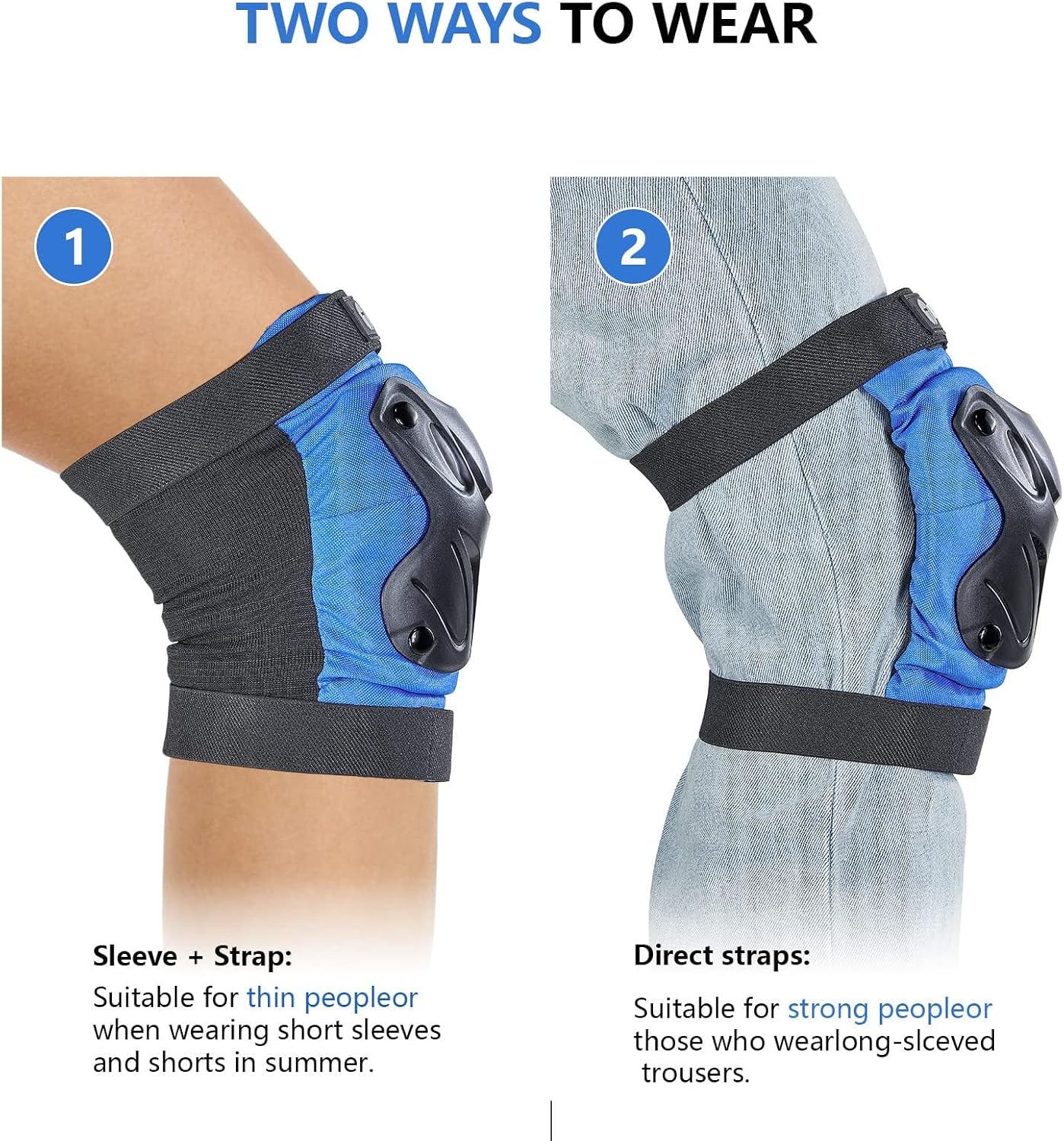 Tanden Skating Protective Gear Knee and Elbow Pads Wrist Guards for Roller Skating Skateboarding, Skate Pads Adult Knee Pads