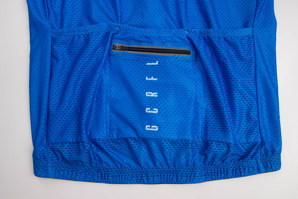 GCRFL Men's Cycling Jersey with 3+1 Zipper Pockets Short Sleeves Biking Bike Jersey Cycling Shirt Breathable Mesh Fabric