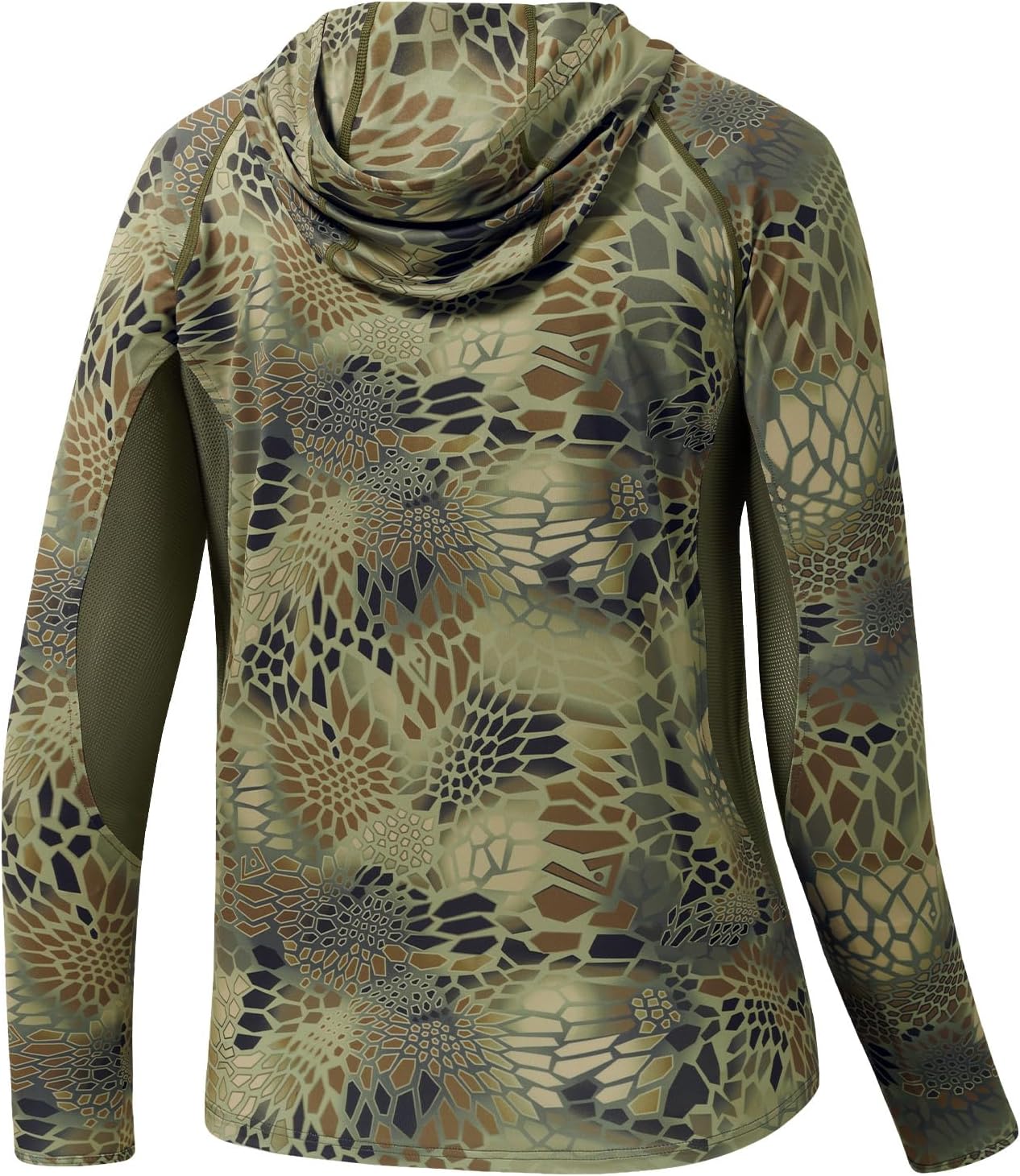 BASSDASH Men's UPF 50+ Lightweight Hunting Camo Hoodie Quick Dry Performance Long Sleeve Fishing Shirt with Hood FS30M