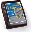 GUARD SHIELD Tarps Heavy Duty Waterproof Brown/Green Plus+ 12x20 FT 12 mil