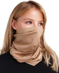 100% Merino Wool Neck Gaiter, 17.5um Face Mask, Unisex Neck Warmer 1-2 Pack