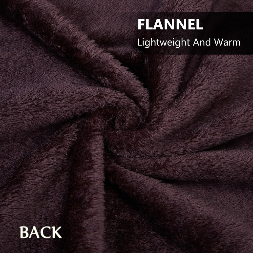 forestfish Fleece Wearable Blanket Oversized, Comfy Lightweight Lap Blanket Poncho Throw With Buttons, 63“x 55” (Multicolor, Medium(55”x39”))
