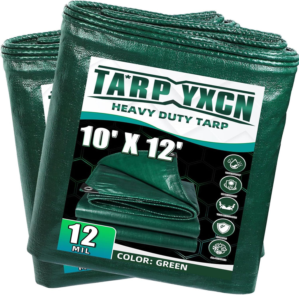Tarp 8x12 Feet, 7 Mil Thick (Blue/Silver)