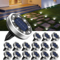 btfarm 16 Pack Solar Lights Outdoor Waterproof, 8 LED Solar Ground Lights