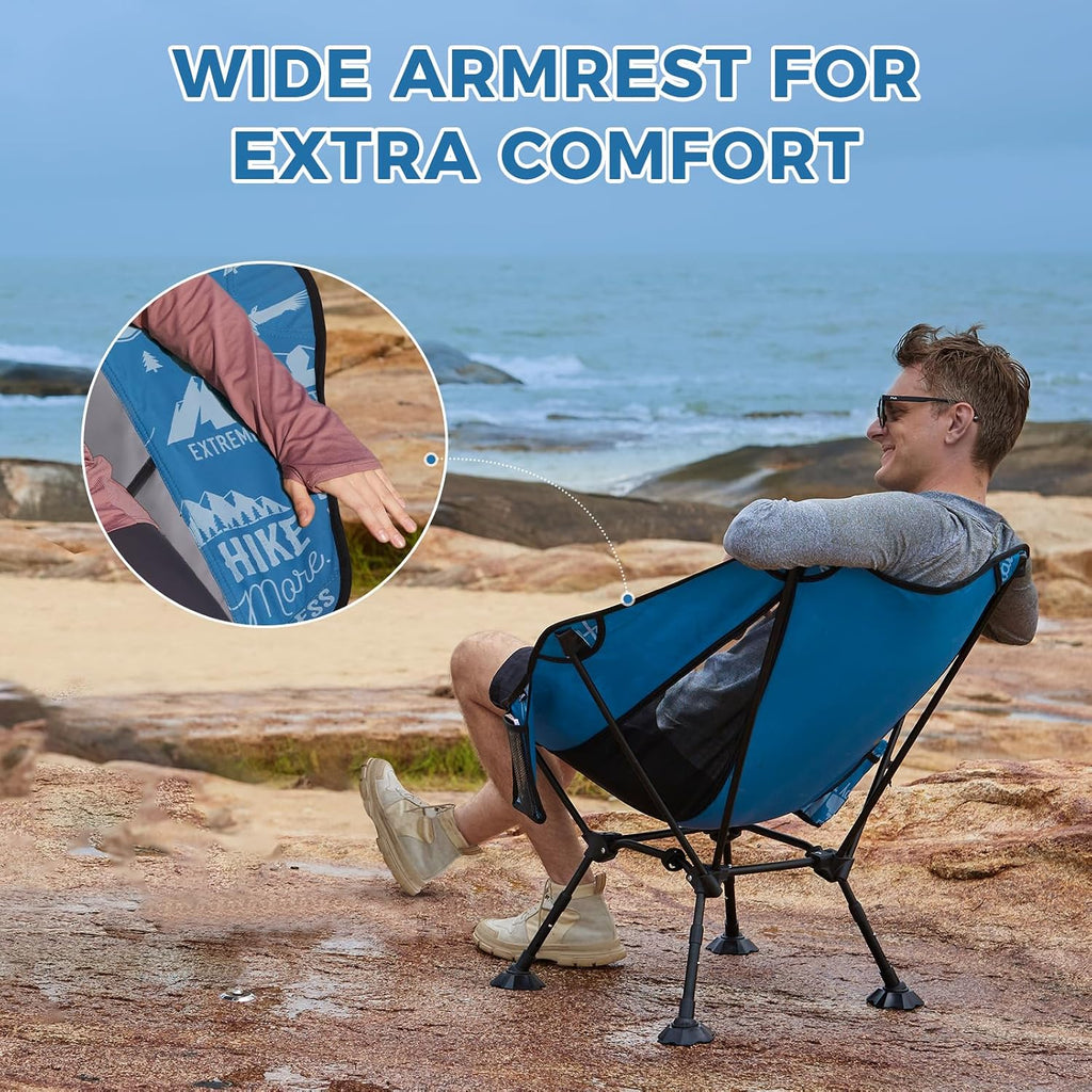 ATEPA Compact Camping Chair Ultra Lightweight Backpacking Chairs for Hiking