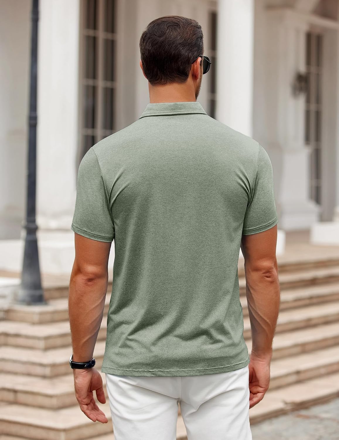 COOFANDY Men's Polo Shirt Golf Quick Dry Performance Short Sleeve Moisture Wicking Athletic Polo Collared Tennis T-Shirt