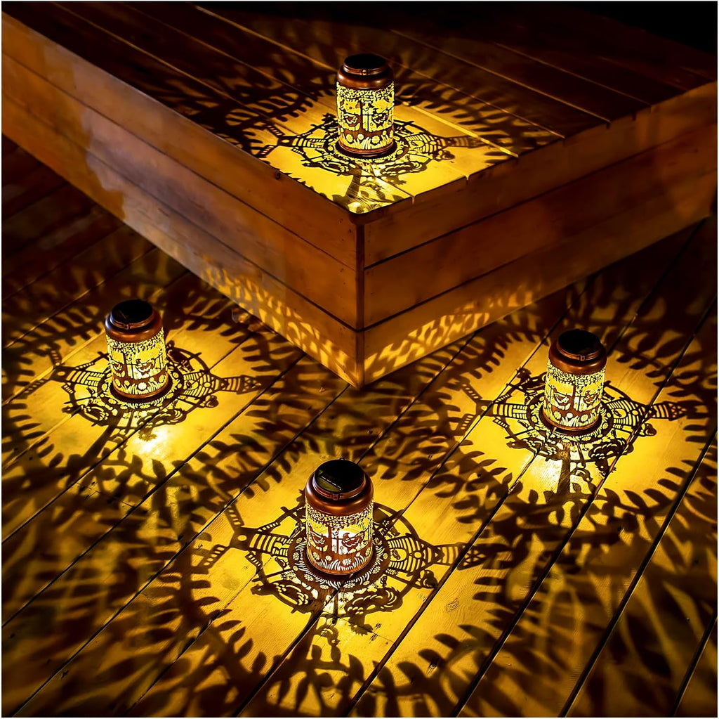 Chicken Solar Lanterns Outdoor Hanging Waterproof Solar Lights Chicken Gifts for Women Men Metal Rooster Decorative LED Lanterns for Outside, Patio, Landscape, Yard Decor, Garden Decorations