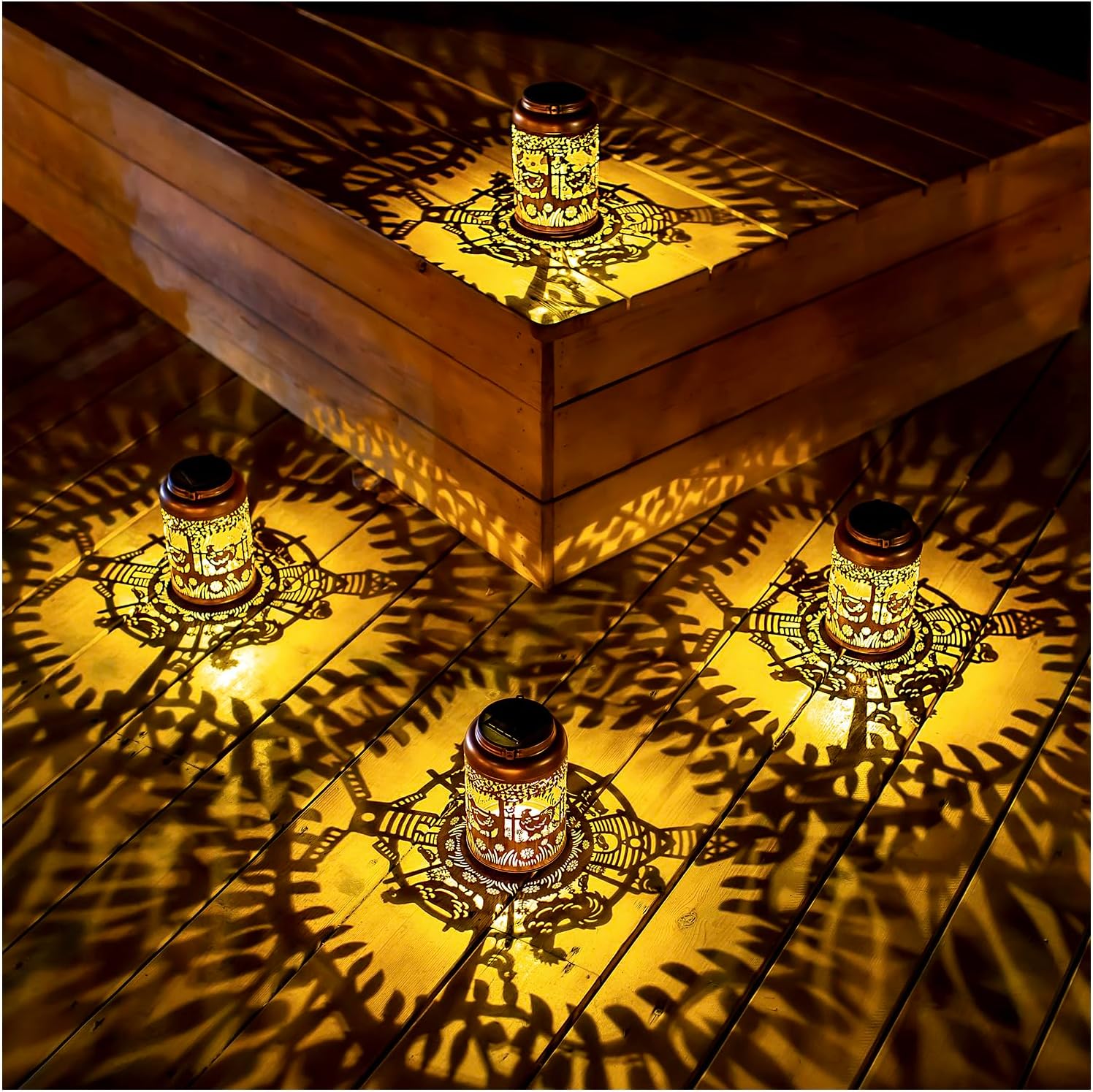 Chicken Solar Lanterns Outdoor Hanging Waterproof Solar Lights Chicken Gifts for Women Men Metal Rooster Decorative LED Lanterns for Outside, Patio, Landscape, Yard Decor, Garden Decorations