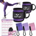 Ankle Resistance Bands with Cuffs, Leg Exercise Equipment with Poster