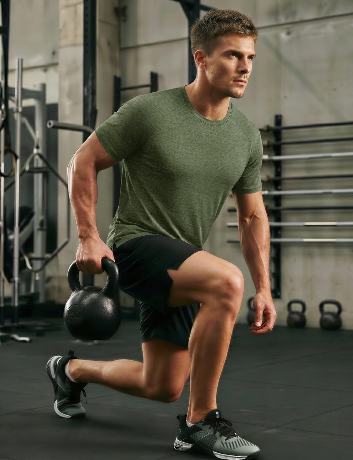 MAGCOMSEN Mens Athletic Shirts Quick Dry Short Sleeve Workout Wicking Shirt