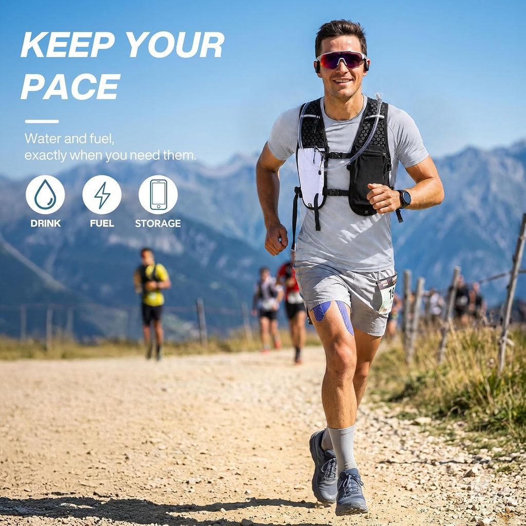 Running Vest with 2L Hydration Bladder Lightweight Pack