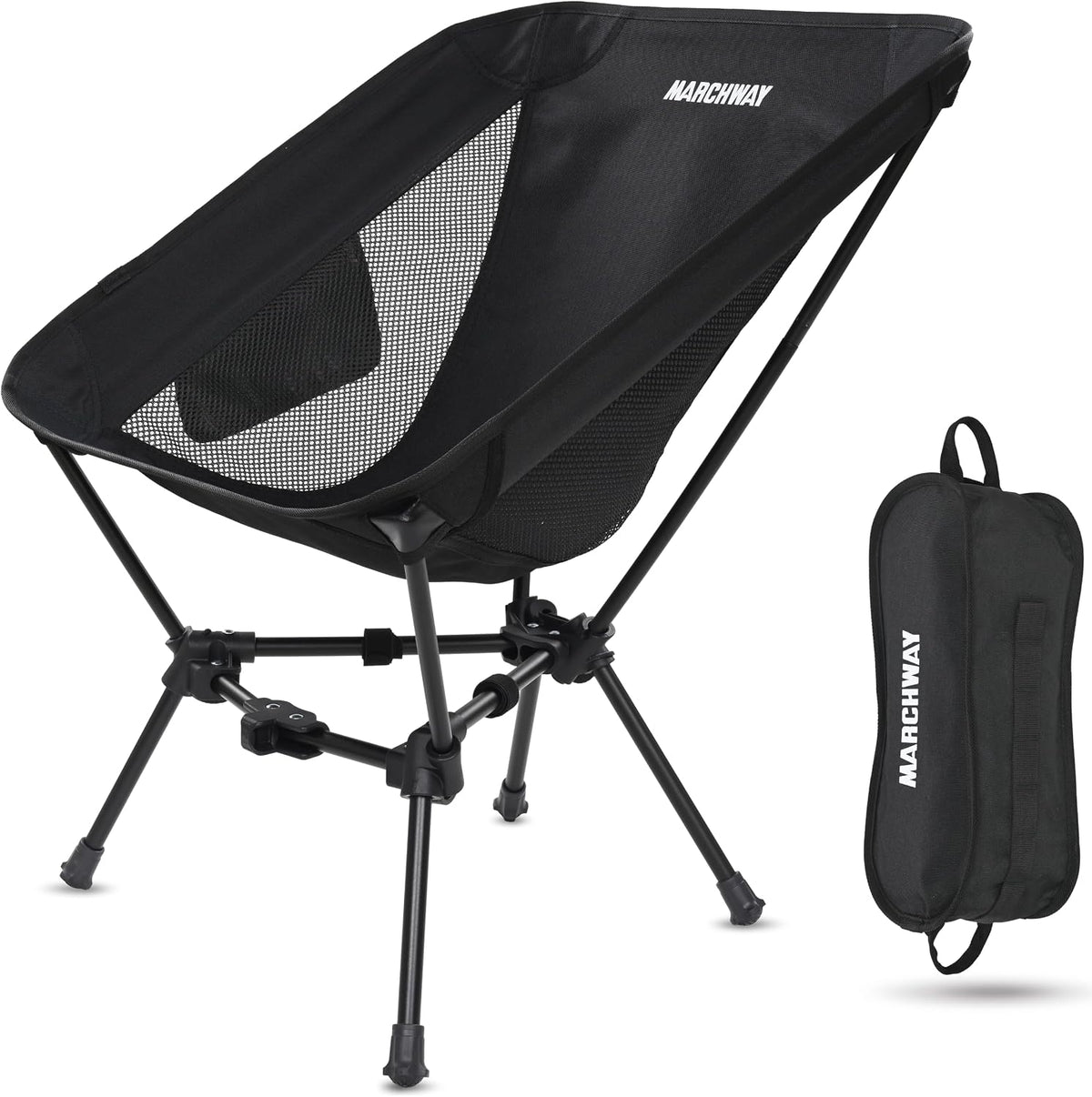 MARCHWAY Lightweight Folding Camping Chair, Portable, Compact and Sturdy