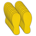 TRADESAFE Footprint Cutouts Anti-Slip Floor Stickers - 10 Pairs Foot Placement Stickers, Peel and Stick Adhesive Vinyl Foot Print Decals, ANSI-Compliant, 10 Inches Size