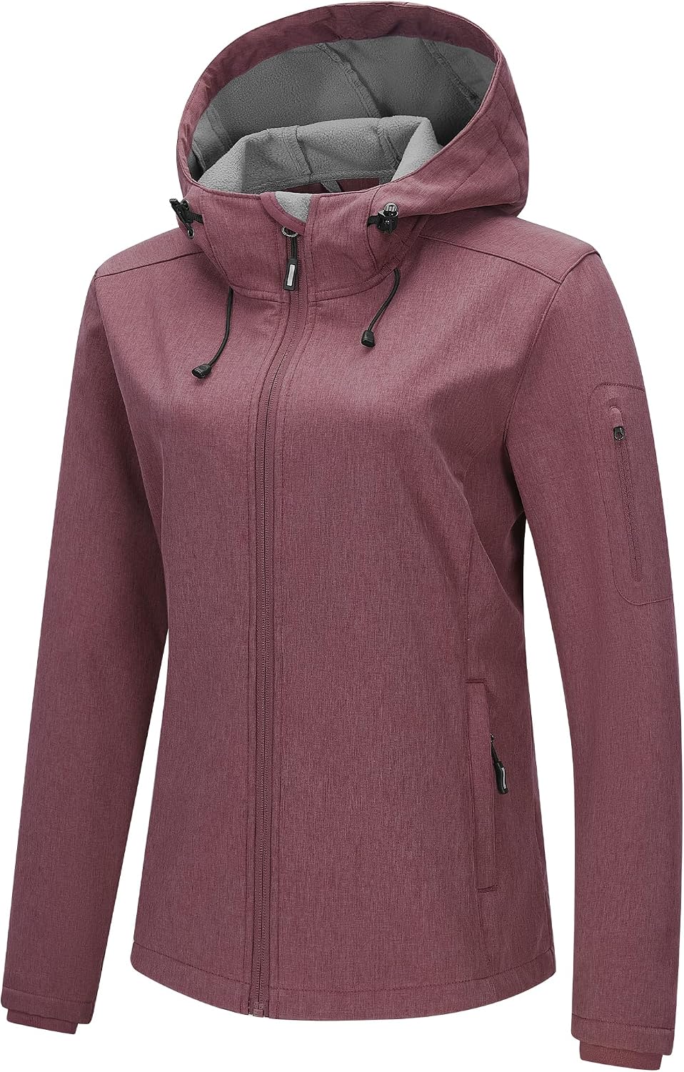 Outdoor Ventures Women's Softshell Jacket Fleece Lined Waterproof Rain Coat