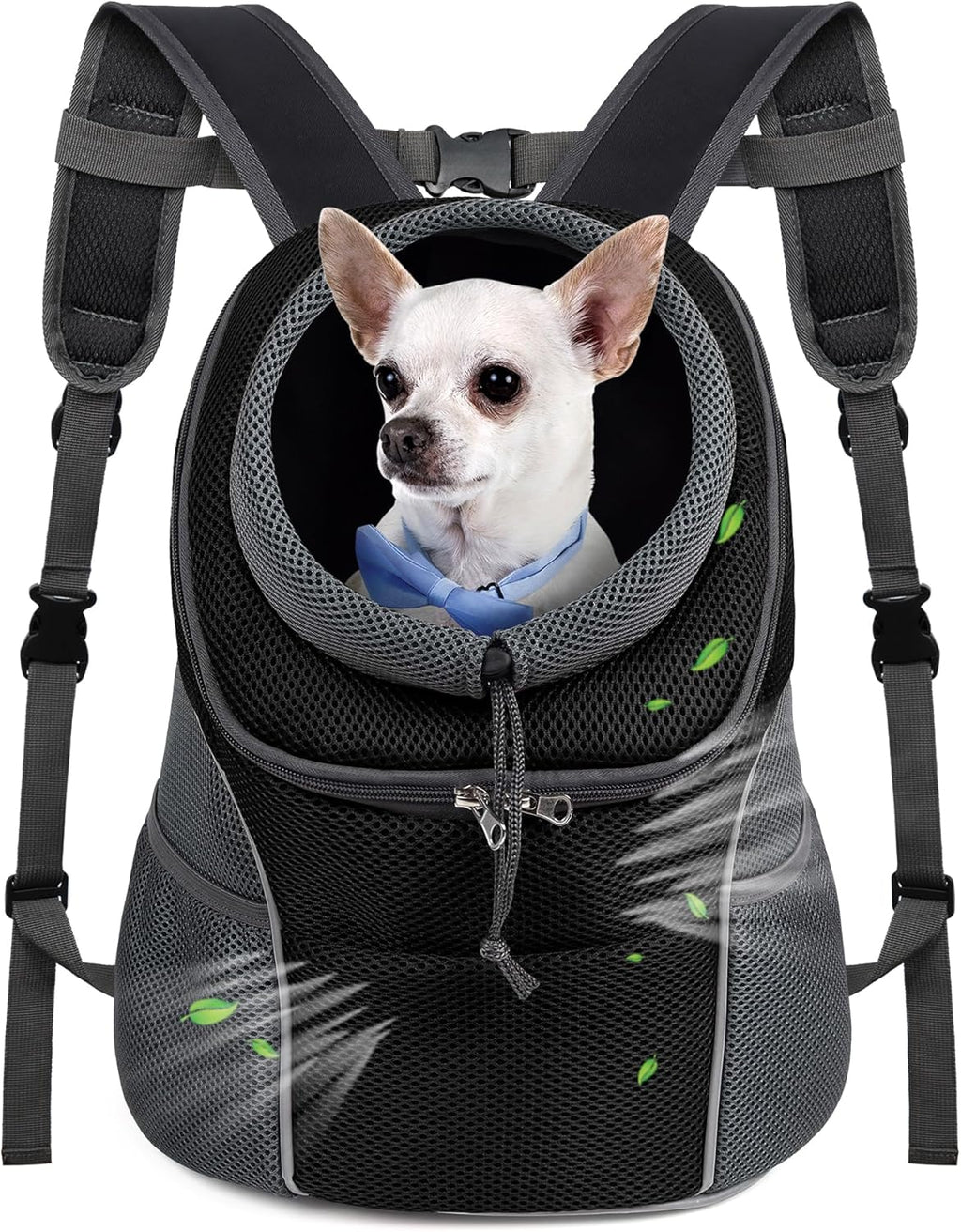 WOYYHO Pet Dog Carrier Backpack, Ventilated Small Dog Front Backpack