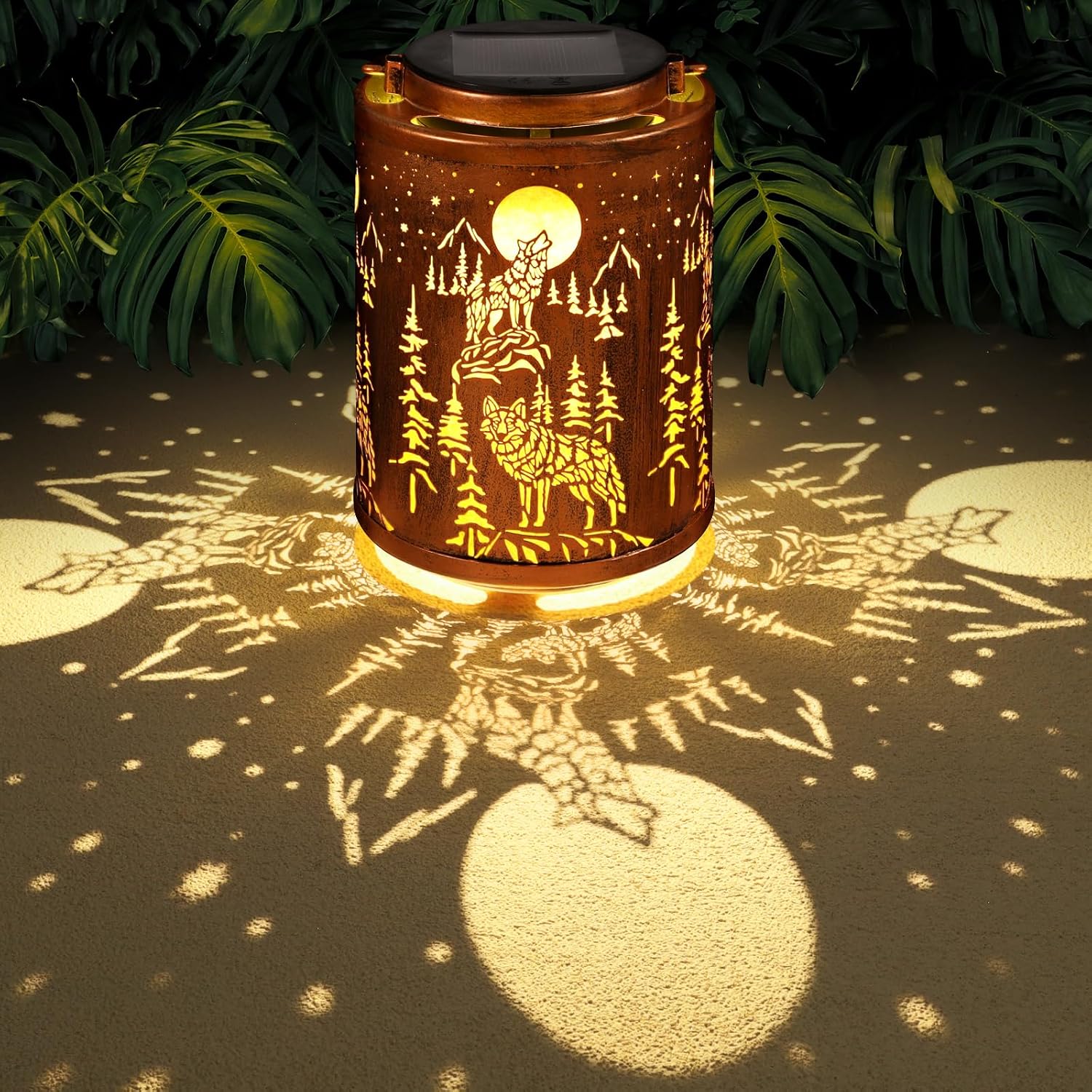 Solar Outdoor Lanterns Garden Decor LED Light Hanging Waterproof