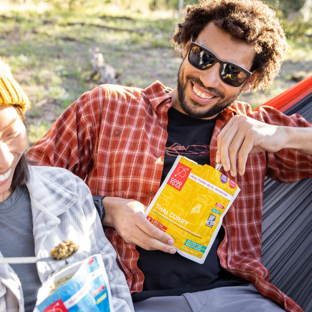 GOOD TO-GO Thai Curry (Single Serving) | Camping & Backpacking Food | Just Add Water Backpacking Meals | Good To-Go Dehydrated Meals Taste Better Than Freeze Dried Food