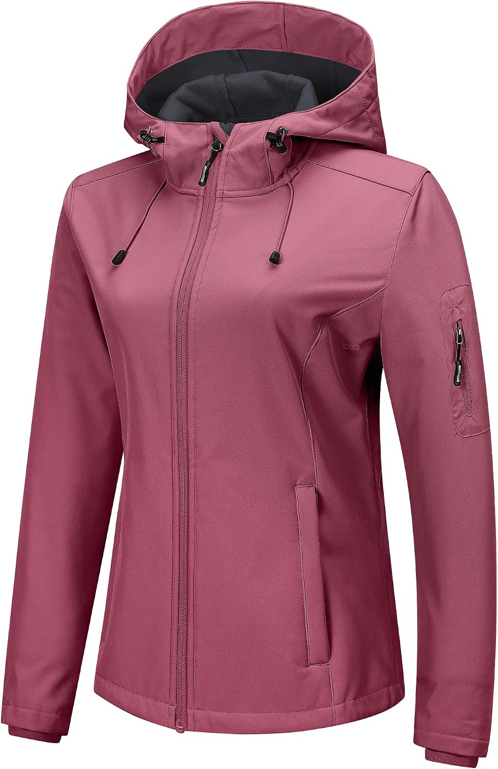 Outdoor Ventures Women's Softshell Jacket Fleece Lined Waterproof Rain Coat